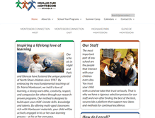 Tablet Screenshot of highlandparkmontessori.com